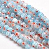 Round Millefiori Glass Beads Strands LK-P001-22-1