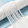 Imitate Austrian Crystal Frosted Glass Beads Strands GLAA-F029-TM4mm-B13-4