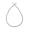 Faceted Rondelle Glass Beaded Necklaces NJEW-JN03004-04-1