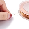 Round Copper Wire for Jewelry Making CWIR-WH0001-0.25mm-02-3