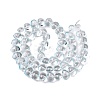 Transparent Electroplate Glass Beads Strands EGLA-N012-06D-2
