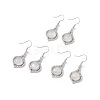 Natural Quartz Crystal Vase Dangle Earrings EJEW-A092-01P-20-1