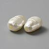 ABS Plastic Imitation Pearl Beads PEAR-WH0004-06-2