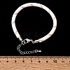 Braided Round Polyester Cord Bracelet Makings FB-CBAEDA0-01P-26-3