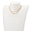 Brass Flat Round Link Chain Necklaces X-NJEW-JN03361-5