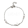 304 Stainless Steel Butterfly Link Bracelets BJEW-C098-01C-P-4