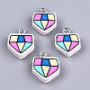 Handmade Polymer Clay Pendants X-CLAY-T016-77-1