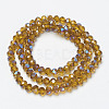 Electroplate Glass Beads Strands EGLA-A034-T4mm-I17-2