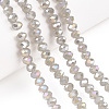 Electroplate Glass Beads Strands EGLA-A034-J6mm-B09-4
