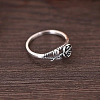 Alloy Rose Finger Rings WG6B24B-06-2