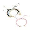 Adjustable Braided Polyester Cord Bracelet Making AJEW-JB01109-1