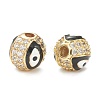 Brass Micro Pave Cubic Zirconia Beads ZIRC-A019-16G-A05-2