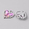 Platinum Alloy Rhinestone Pendants FIND-TAC0008-69P-03-2