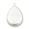 Tarnish Resistant 201 Stainless Steel Pendant Cabochon Settings X-STAS-S057-34-2