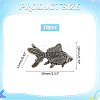 10Pcs Brass Fish Figurines Ornaments DJEW-ME0001-13AB-2