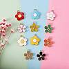 44Pcs 11 Colors Alloy Enamel Pendants ENAM-SZ0002-16-5