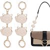 Alloy Enamel Cat Link Chains for Purse Chains PURS-WH0001-40-1