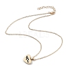 Golden Plated Heart with Constellation/Zodiac Sign Alloy Enamel Pendant Necklaces NJEW-H214-A08-G-4