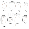 SUNNYCLUE Brass Earring Findings KK-SC0001-04-2