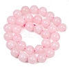 Round Natural Rose Quartz Gemstone Bead Strands G-J333-02-12mm-4
