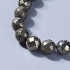 Natural Chalcopyrite Beads Stretch Bracelets BJEW-JB04176-01-2