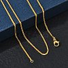 1.5MM Brass Wheat Chain Necklaces for Women KK-CBA4FD4-08G-1