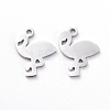 Tarnish Resistant 304 Stainless Steel Charms X-STAS-G215-02P-1