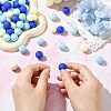 Rubberized Style Opaque Acrylic Beads LS-MACR-CJC0009-02D-4