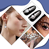 70G  5 Styles ABS Plastic Imitation Pearl Cabochons OACR-SC0001-45A-5