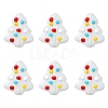 6Pcs Handmade Bumpy Glass Beads Strands LAMP-FS0001-16E-1