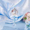 1Pc Wire Wrapped Alloy & Natural Mixed Stone Chips Tree of Life Hanging Suncatchers HJEW-TA0001-45B-6