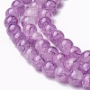Spray Painted Glass Beads Strands GLAA-A038-C-53-3