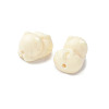 Natural Tagua Beads Jewelry Findings WOOD-V001-02-2