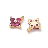 SHEGRACE Brass Cubic Zirconia Charms XGRQ4H893-680G-C-2