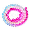 Transparent Glass Beads Strands GLAA-E036-07O-3