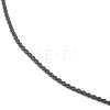 Ion Plating(IP) 304 Stainless Steel Serpentine Chain Anklet AJEW-D059-01-3
