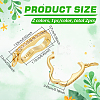 2Pcs 2 Colors 925 Sterling Silver Peanut Twister Clasps FIND-PH0025-43-2