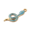 Alloy Enamel Pendants FIND-U031-14G-01-2