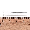Anti-Tarnish Rhodium Plated 925 Sterling Silver Flat Head Pins STER-M117-03A-P-3