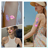 20 Sheets Luminous Water Proof Removable Temporary Tattoos Stickers AJEW-SP0002-81C-6