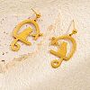 304 Stainless Steel Stud Dangle Earrings WG8A128-01-2