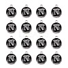 Platinum Plated Alloy Charms LS-ENAM-S118-02N-P-2