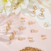 10Pcs Half Round Brass Ear Cuff Findings KK-BBC0022-47-3