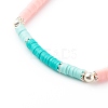 Handmade Polymer Clay Heishi Beaded Stretch Bracelets Sets BJEW-JB06146-4