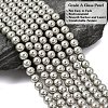 Eco-Friendly Dyed Glass Pearl Round Beads Strands HY-A002-6mm-RB010-2