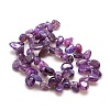 Natural Nuggets Crackle Agate Beads Strands G-P032-05-3