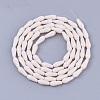 Opaque Solid Color Glass Beads Strands GLAA-T009-001F-2
