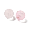 Frosted Transparent Acrylic Beads OACR-F013-13B-2