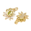 Brass Micro Pave Cubic Zirconia Pendants KK-B161-11G-2