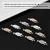 40 Sets 4 Colors 304 Stainless Steel Box Clasps STAS-UN0022-83-5
